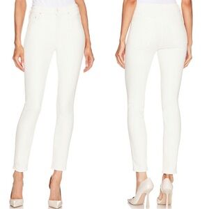 Mother High Waisted Looker Ankle Jeans Womens 27 Antique White LIKE NEW